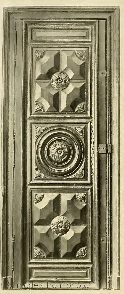 Панели резные (CARVED PANEL_1693 -  | 3D model 3DSMAX / OBJ / STL) 3D модель для ЧПУ станка